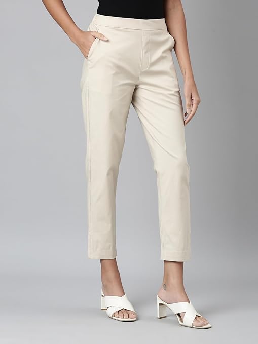 Buy Navy Trousers & Pants for Women by Go Colors Online | Ajio.com